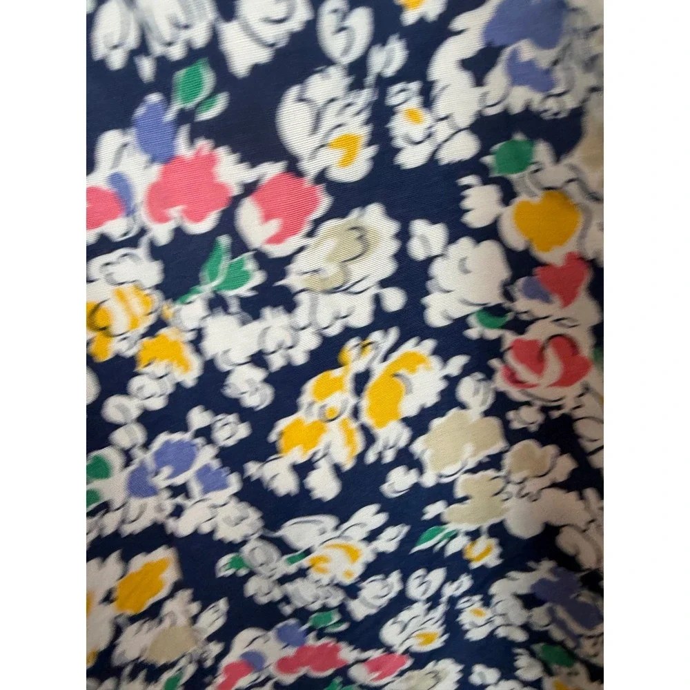 Woolrich‎ Womens Vintage Floral High Rise Side Button Navy Multi Color Shorts